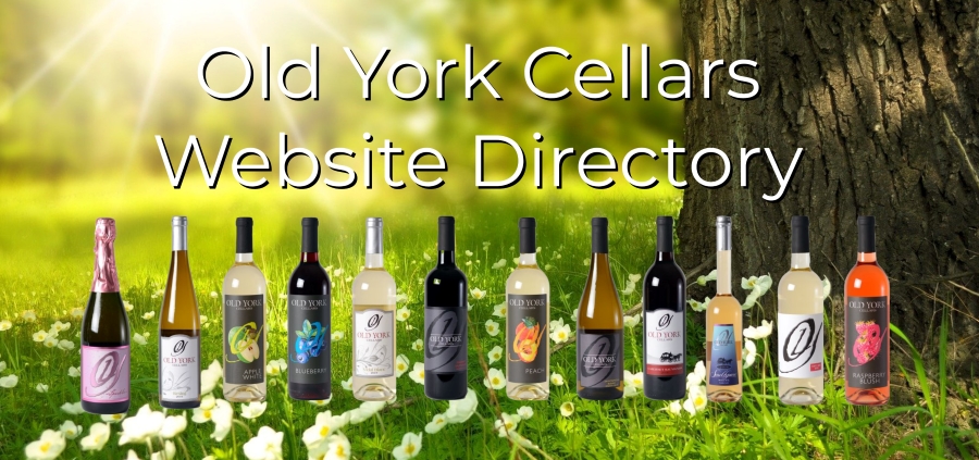Old York Cellars Website Page Directory and Website map