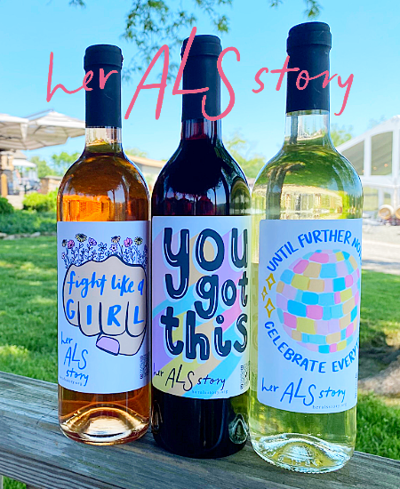 Her ALS Story Wine Collection at Old York Cellars