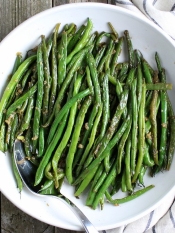 Pinot Gris Infused Green Beans