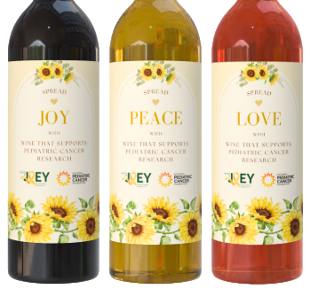 Because of Joey 3 Bottle Joy Peace Love Wine Collection