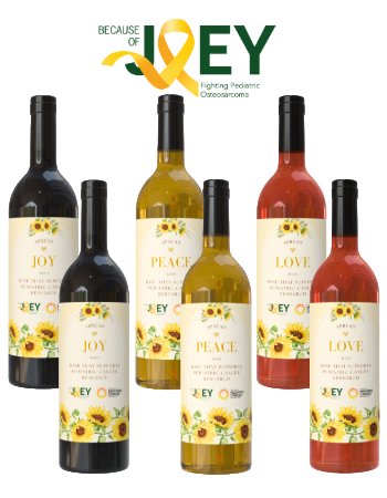 Because of Joey 6 Bottle Joy, Peace & Love Wine Collection