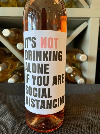 Drinking Alone Custom Label