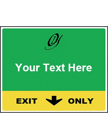 Exit Sign Label - Custom