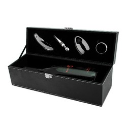 Faux Black Leather Gift Box