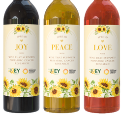 Because of Joey 3 Bottle Joy Peace Love Wine Collection