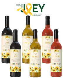 Because of Joey 6 Bottle Joy, Peace & Love Wine Collection
