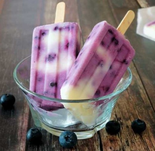 Blueberry Wine Cream Cheese Pops